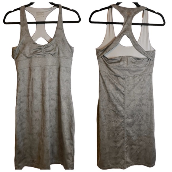 Outdoor Research Trance Racerback‎ Athletic Dress Silver-Gray Swirl Print - Picture 1 of 12